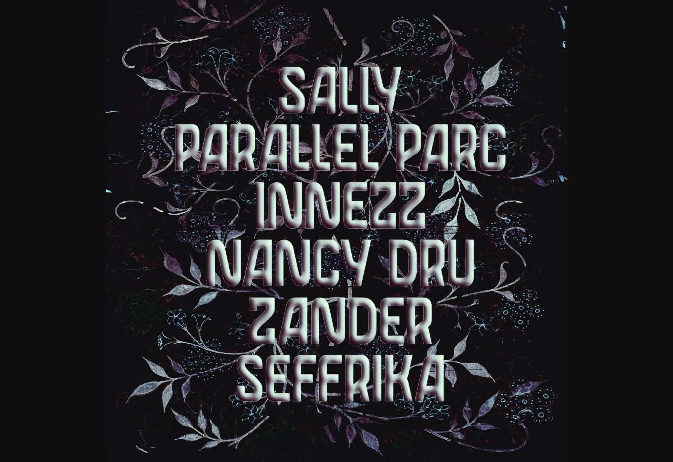 Dolly: Sally / Parallel Parc / Nancy Dru flyer listing Nancy Dru, 10 Mar 2023