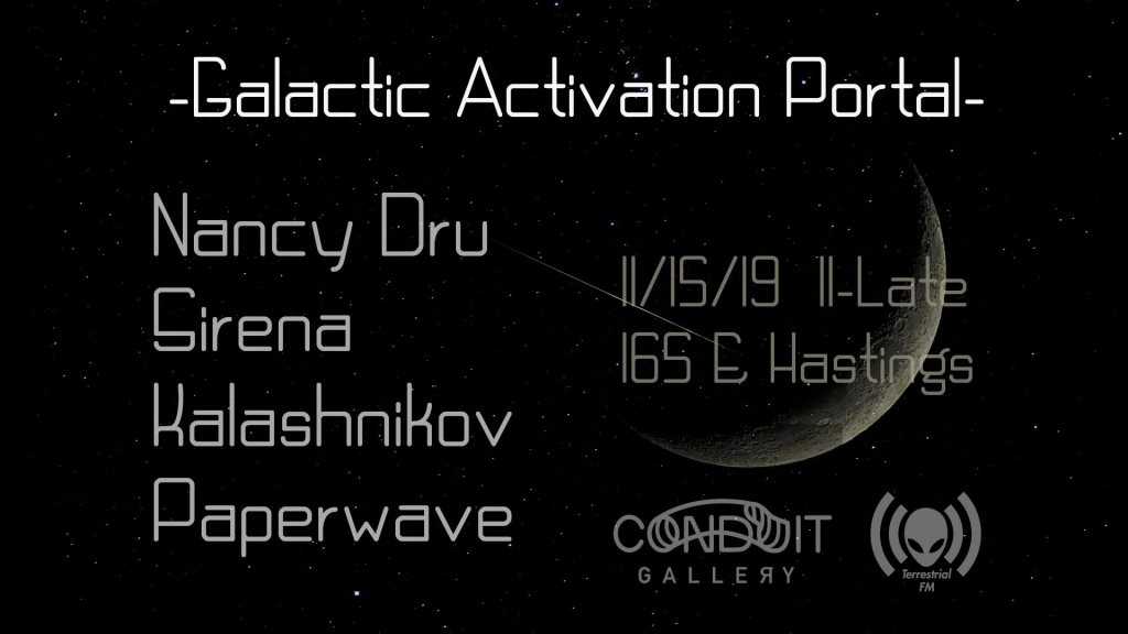 Galactic Activation Portal — event flyer, 15 November 2019