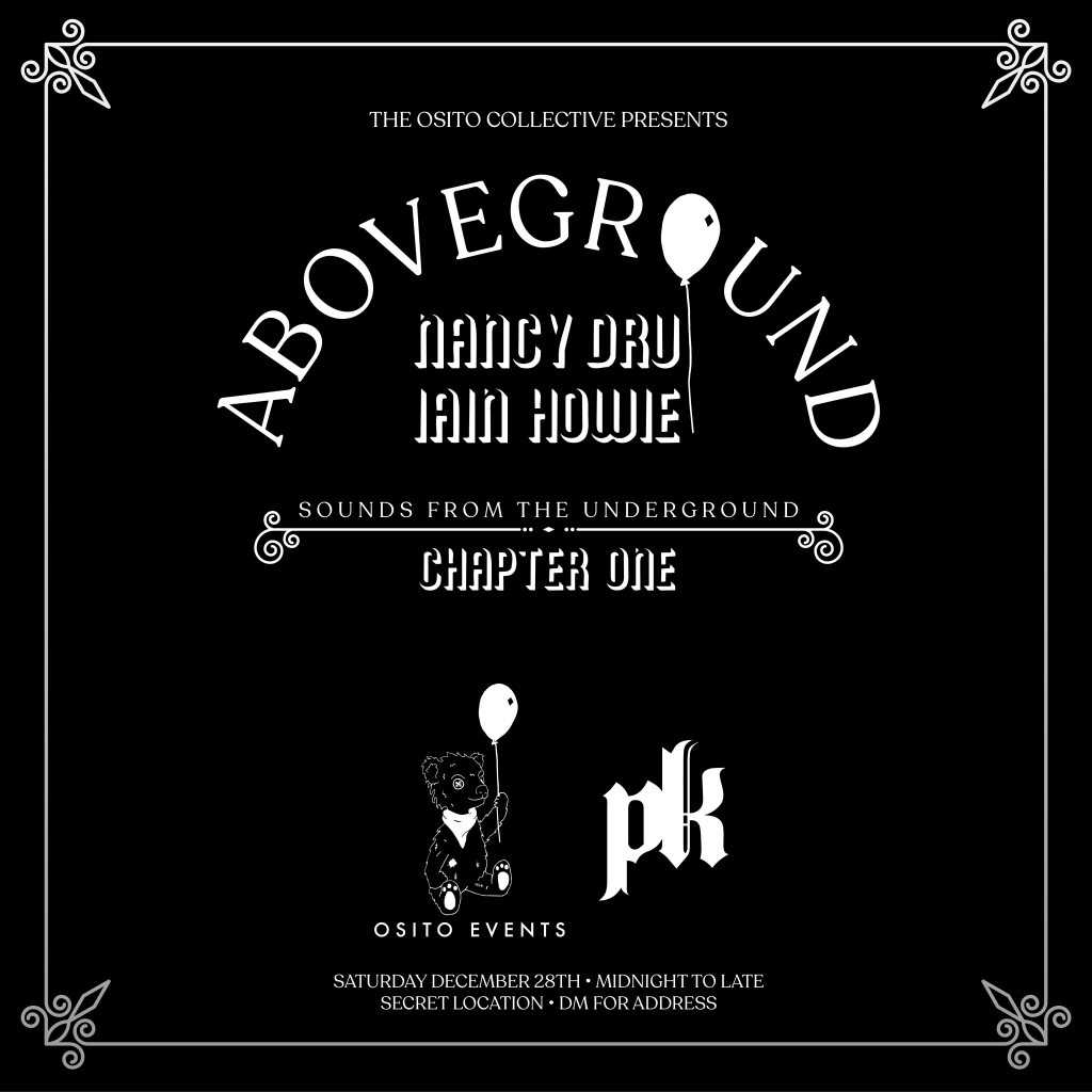 Aboveground: Chapter 1 — event flyer, 28 December 2019