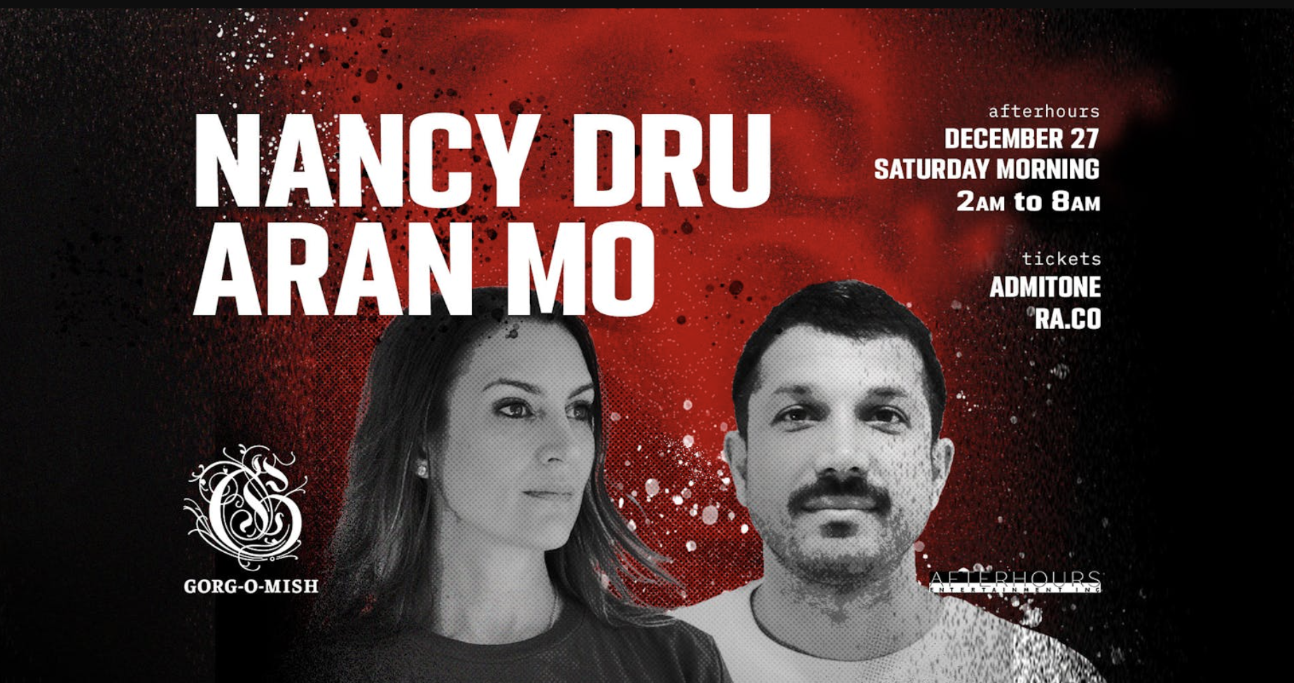 Gorg-O-Mish flyer featuring Nancy Dru and Aran Mo