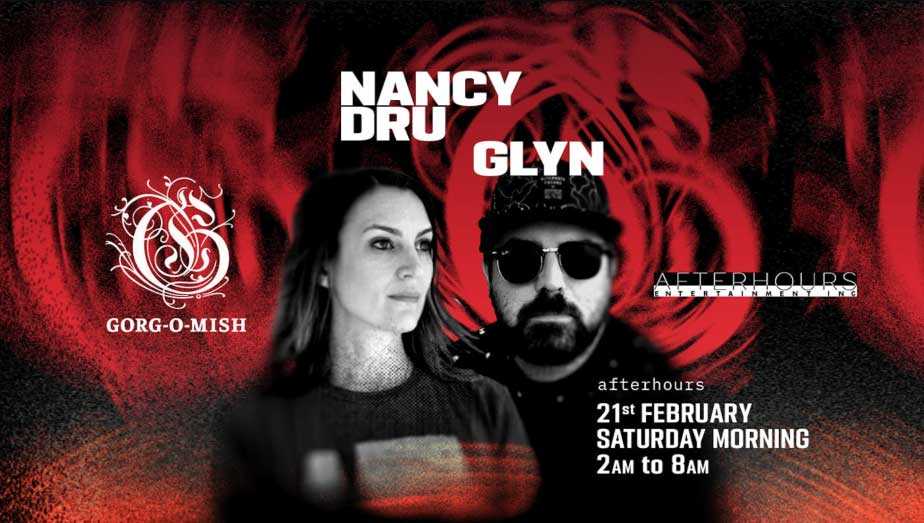 Gorg-O-Mish flyer featuring Nancy Dru and Glyn