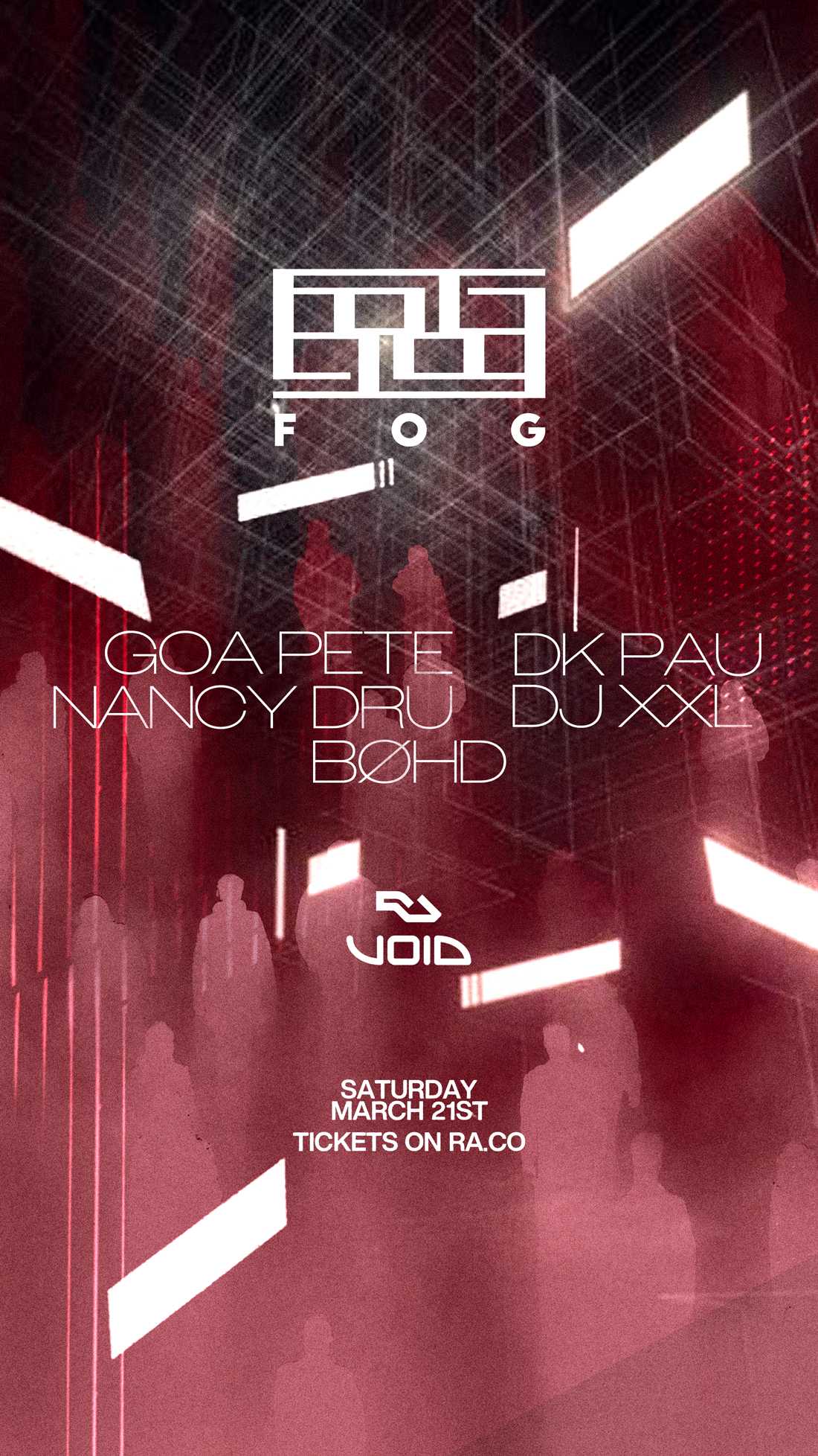 FOG — event flyer, 21 March 2026