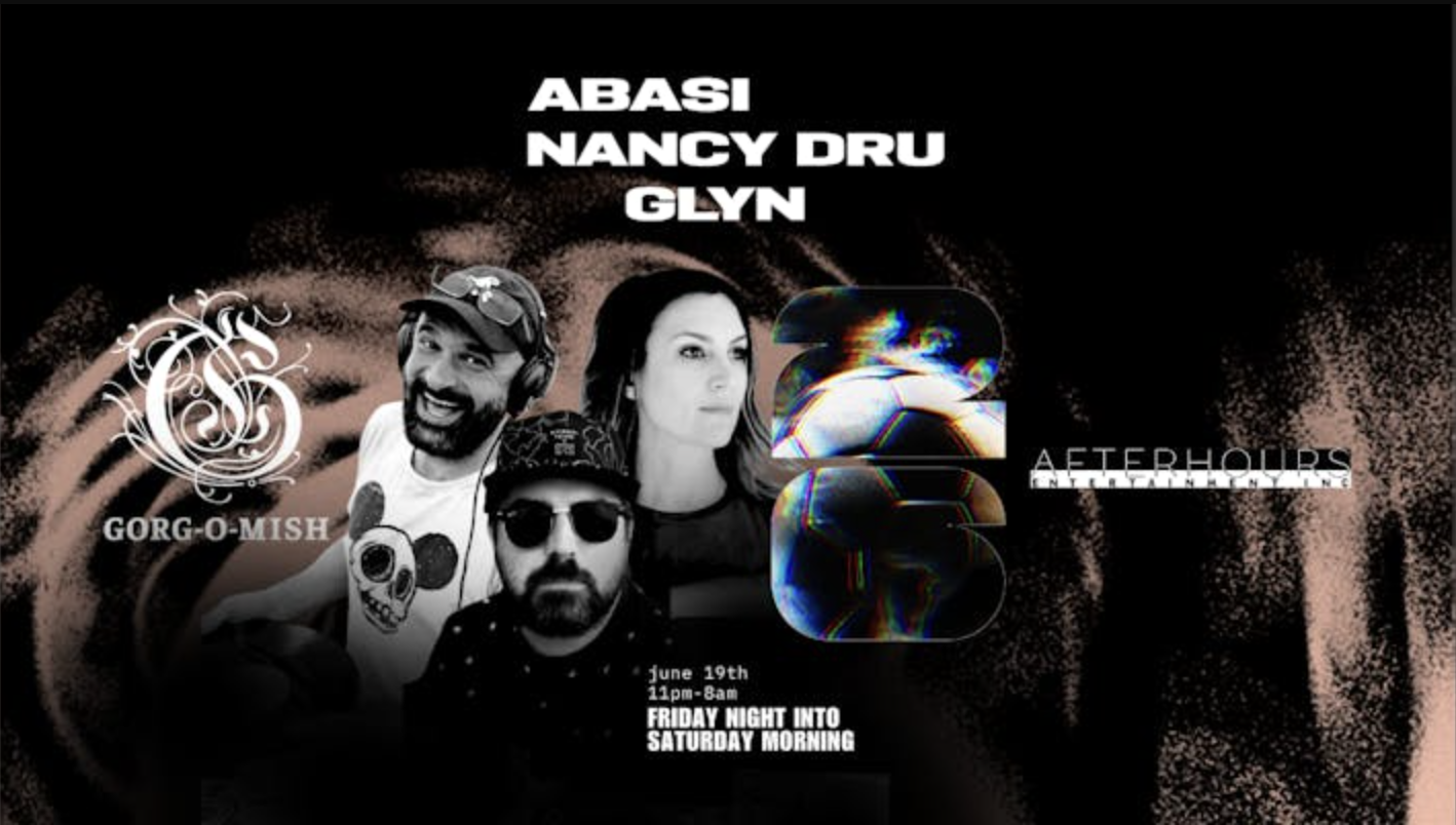 Gorg-O-Mish flyer featuring Abasi, Nancy Dru and Glyn