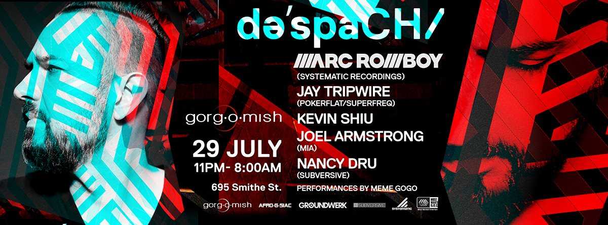 Dəˈspach/ - Marc Romboy — event flyer, 29 July 2017