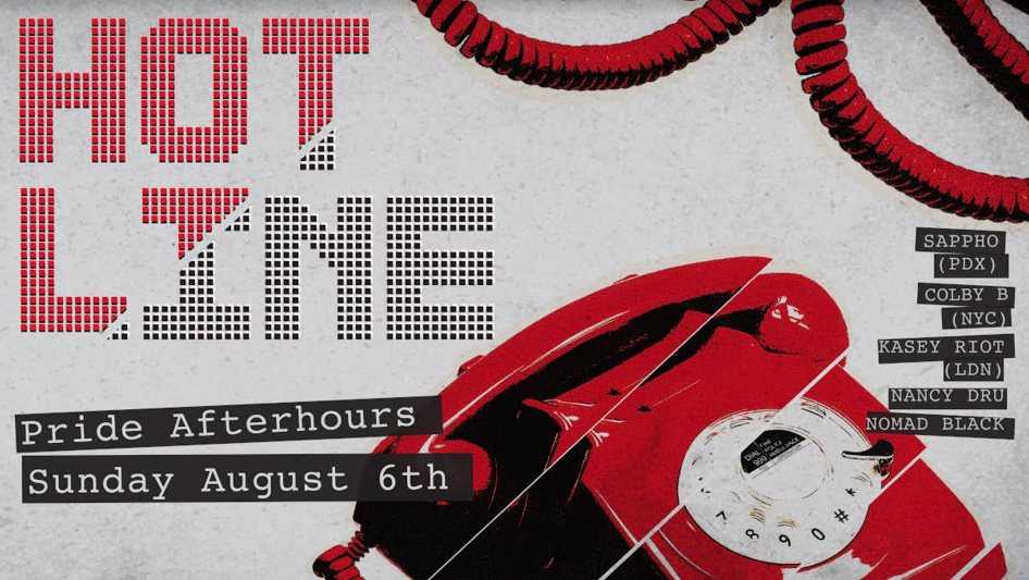 Hotline: Underground Afterhours — event flyer, 06 August 2017